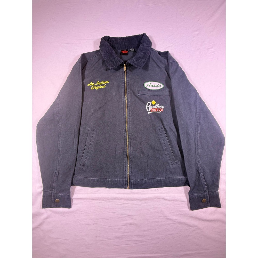 Stranger Things Mechanic Jacket Adult Medium Black NWOT Bradley's Big Buy Austin